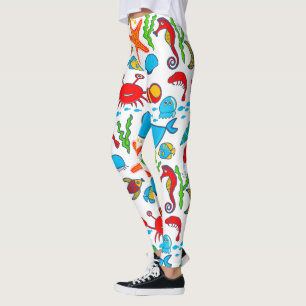 Leggings Animales del Mar Cutáneo