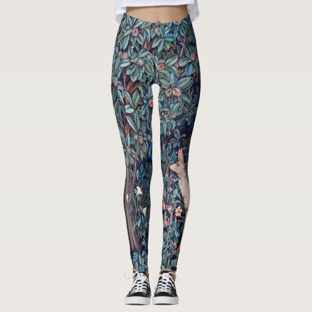 Leggings Animales en el bosque, William Morris (Anverso)