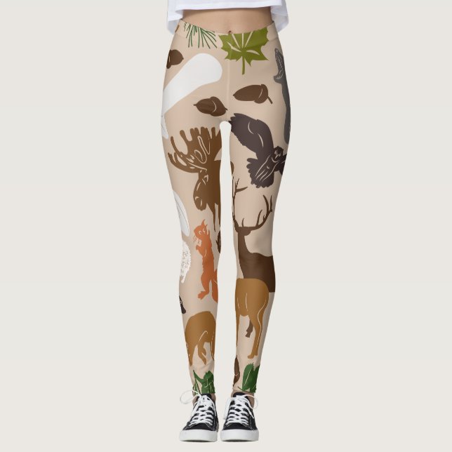 Leggings Animales forestales (Anverso)