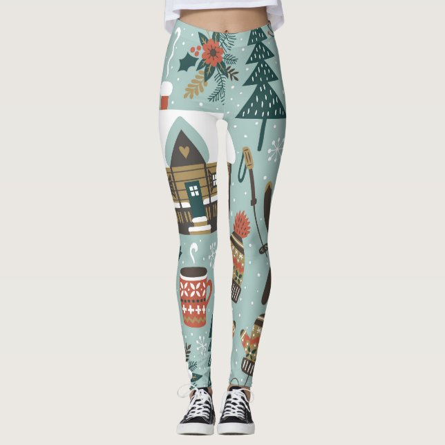 Leggings Animales Forestales: Invernadero Sin Marea. (Anverso)