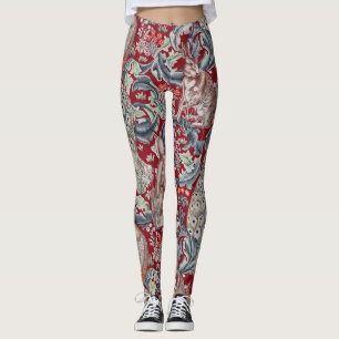 Leggings Animales forestales, William Morris