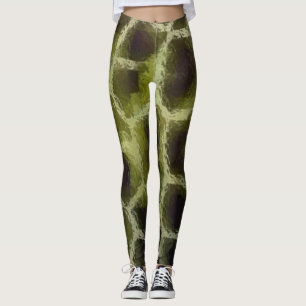 Leggings Animales impresos verde oliva