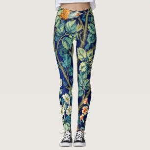 Leggings Animales y flores, bosque, William Morris