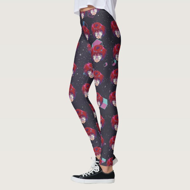 Leggings Anime retro geométrico de los 90  (Izquierda)