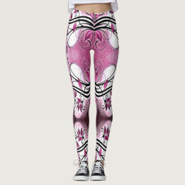 Leggings Ánimo abstracto de las piernas púrpura