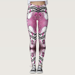 Leggings Ánimo abstracto de las piernas púrpura