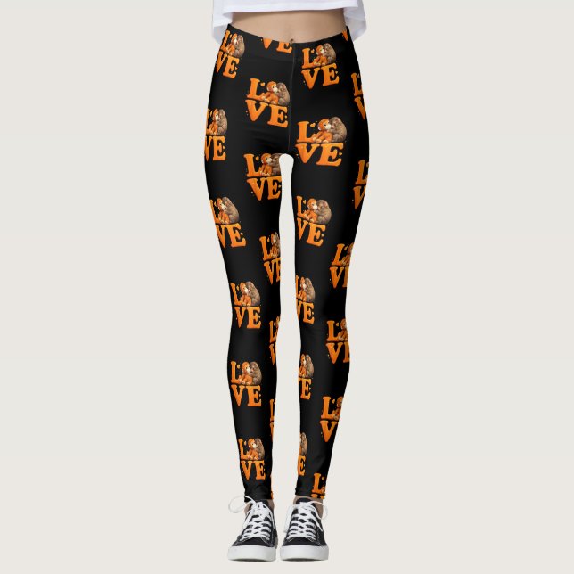 Leggings Ánimo, Mono Punch, Bebé Macaco Adorable  (Anverso)