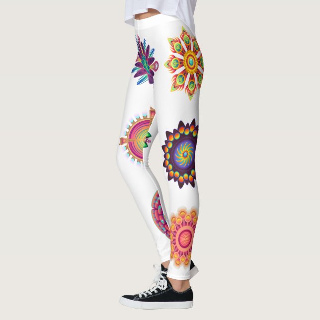 Leggings Antecedentes de Mandala (Izquierda)
