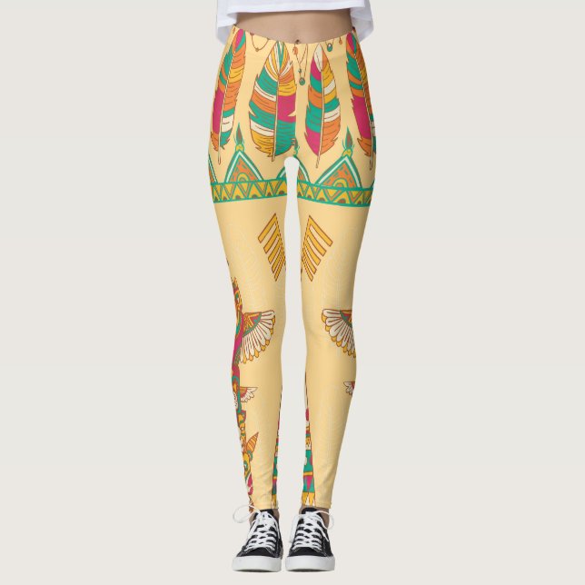 Leggings Antecedentes indígenas indígenas indígenas nativos (Anverso)