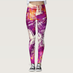 Leggings Antecedentes oscuros de resquicios abstractos