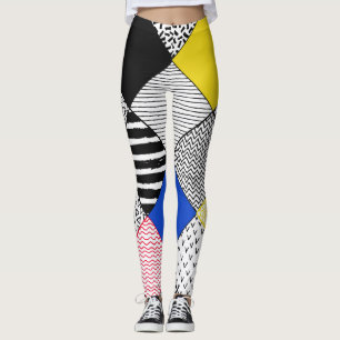 Leggings Antecedentes: pájaros, puntos de polka.