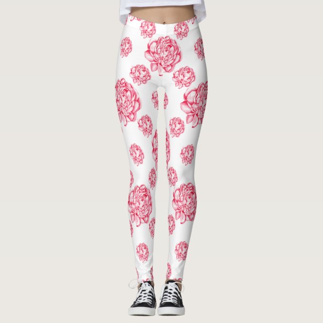 Leggings Anteojos Con Floral (Anverso)