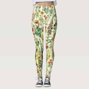 Leggings Antiguas piernas de Ilustracion botánico