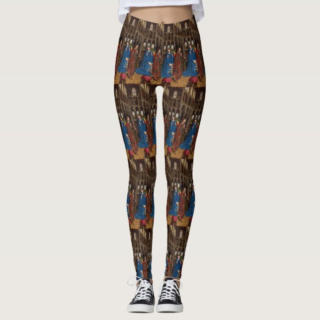 Leggings Anunciación de Jan van Eyck (Anverso)