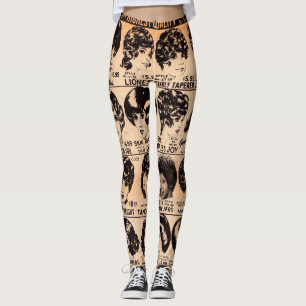 Leggings anuncio de peluca de principios de los años 1970
