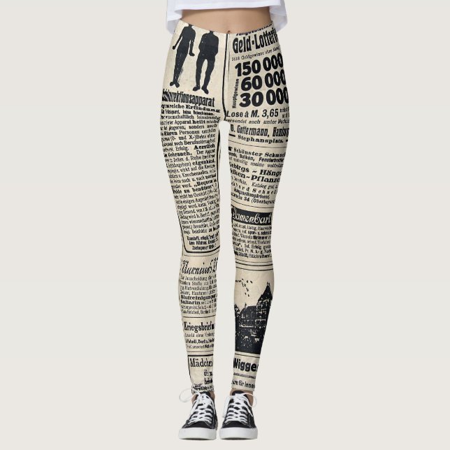 Leggings Anuncios de periódicos alemanes de 1917 (Anverso)