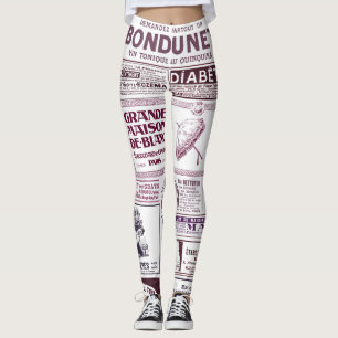 Leggings Anuncios de periódicos franceses de época de 1910