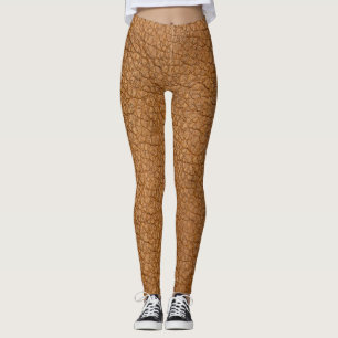 Leggings apariencia de cuero falso