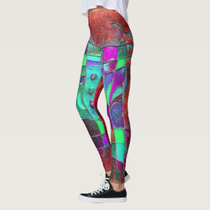 Leggings "Apertura de amapola" por Paul Buică