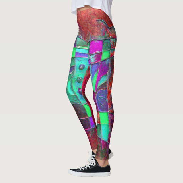 Leggings "Apertura de amapola" por Paul Buică (Izquierda)