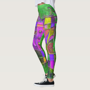 Leggings "Apertura Esmeralda" por Paul Buică