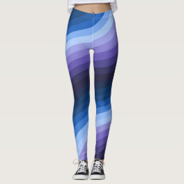 Leggings Aplausos índigo Resumen Diagonal Giro en arco iris
