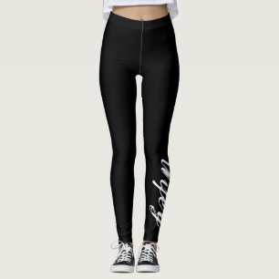 Leggings Aplicación de ley fina de las polainas de Blue