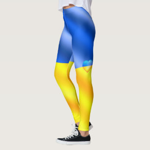 Leggings Apoyar las leyendas de Ucrania Colores de bandera 
