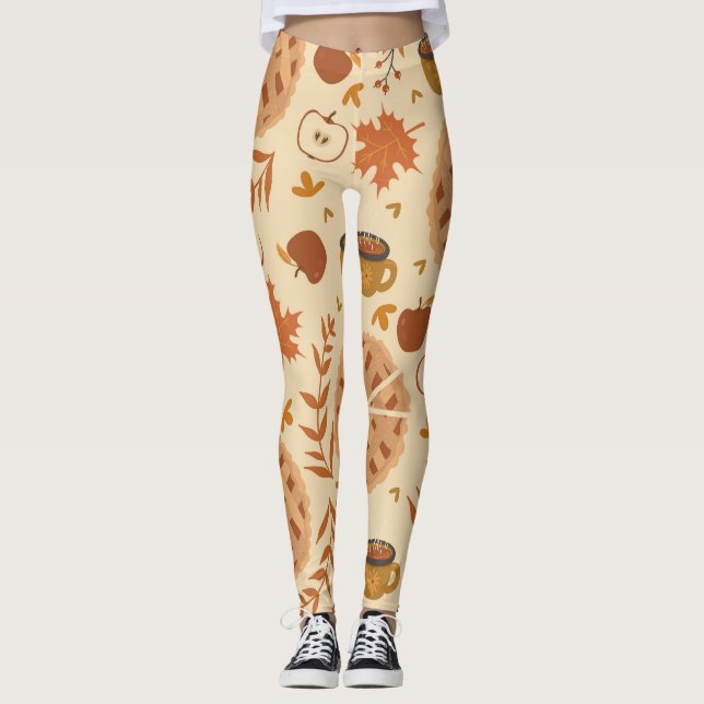 Leggings Apple Pie Autumn: Gráficos de época (Anverso)