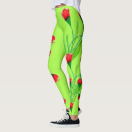 Leggings Apple Red And Lime