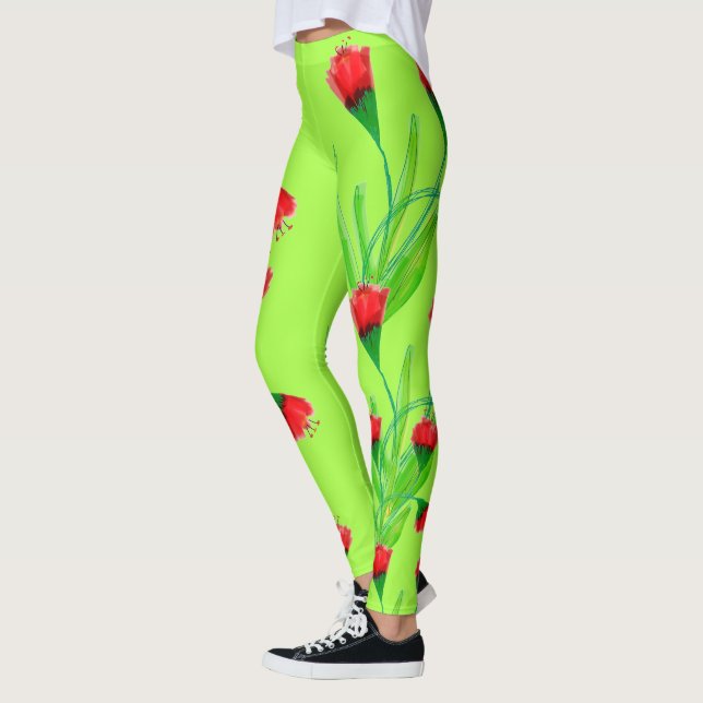 Leggings Apple Red And Lime (Izquierda)