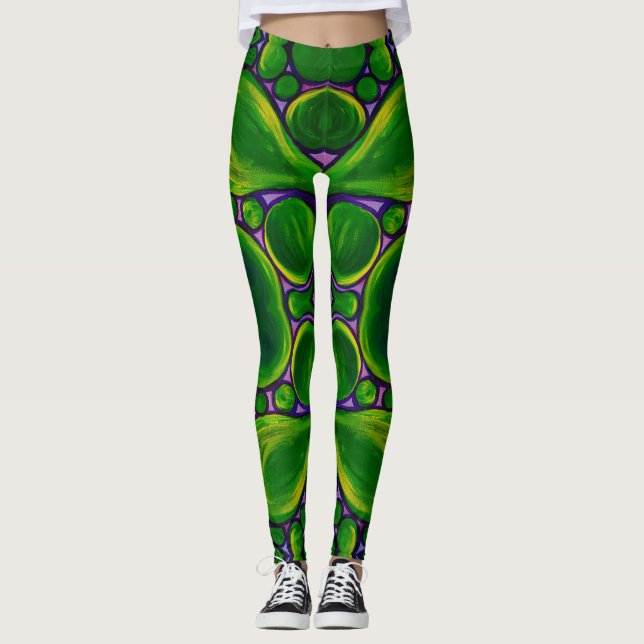 Leggings Apple verde (Anverso)