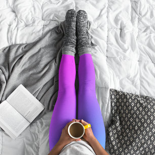 Leggings Aqua Azul y Hot Pink Miami Ombre