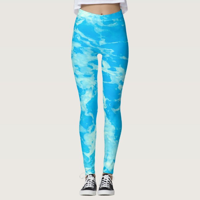 Leggings Aqua Blue Ocean (Anverso)