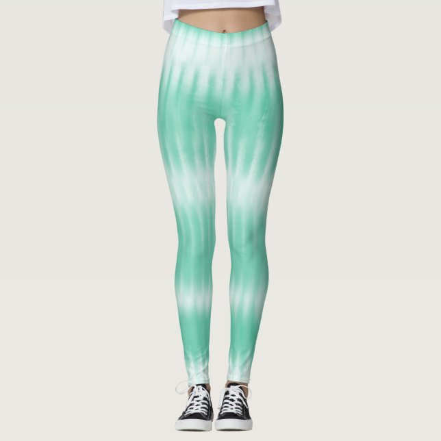 Leggings Aqua Green Tie Dye (Anverso)