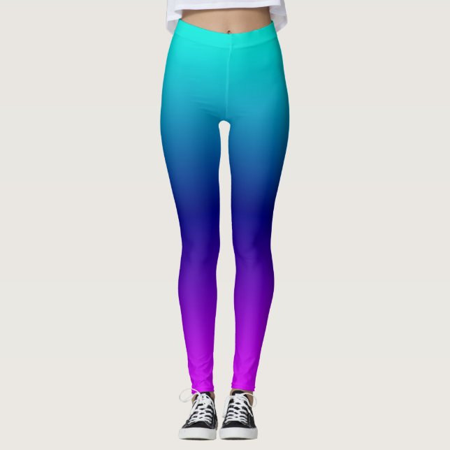 Leggings Aqua Ombre (Anverso)