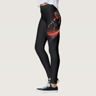 Leggings Aquaman   Black Manta Red Swipe Graphic
