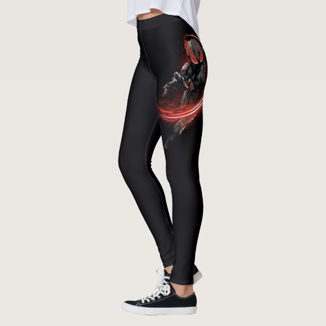 Leggings Aquaman | Black Manta Red Swipe Graphic (Izquierda)