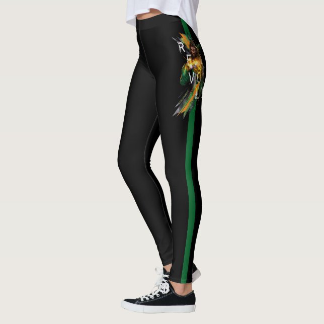 Leggings Aquaman | Gráfico refractado Aquaman "Revolt" (Izquierda)