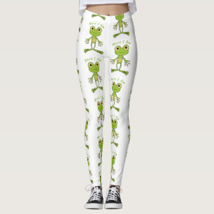 Leggings Aquí estoy la rana linda Thunder_Cove