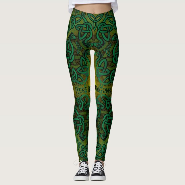 Leggings Aquí sea dragones (Anverso)
