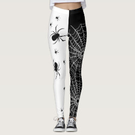 Leggings Araña blanco y negro
