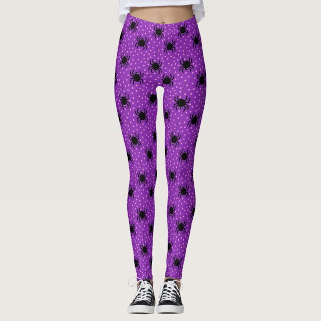 Leggings Araña espeluznante de Halloween (Anverso)