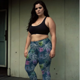 Leggings Arañas brillantes Atractivo arácnido colorido