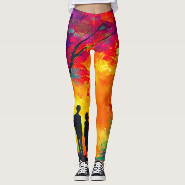 Leggings Árbol de amor colorido (Anverso)