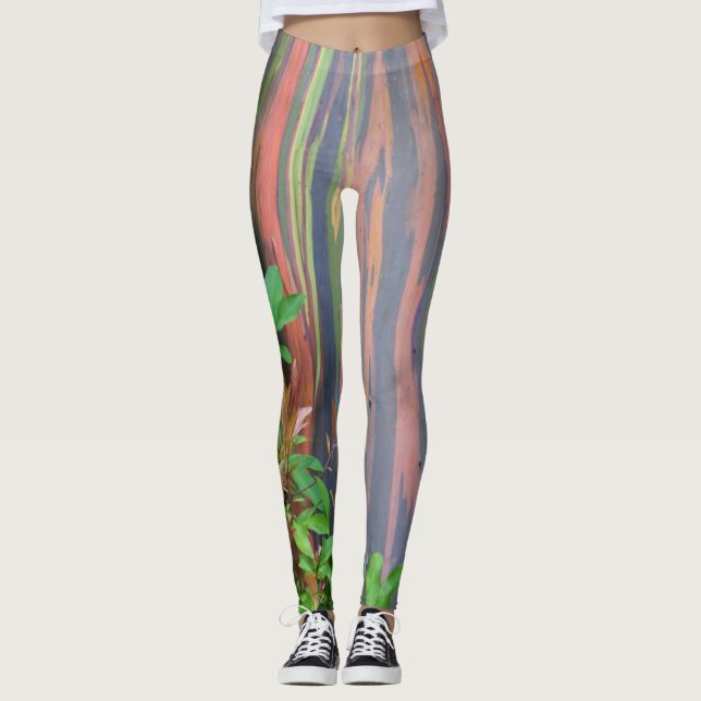 Leggings Árbol de eucalipto arcoíris (Anverso)
