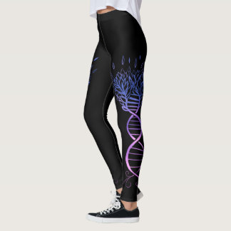 Leggings Árbol de la cadena del ADN de la vida árbol geneal