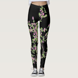 Leggings Árbol de la primavera con las flores