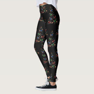 Leggings Árbol de Navidad Adorable Amante de los Perros Fel