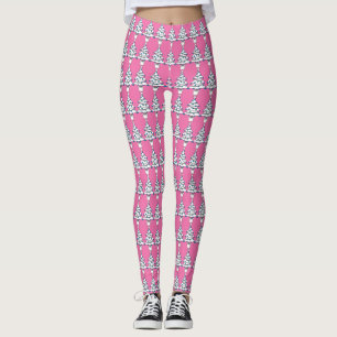 Leggings Árbol de Navidad Blanco